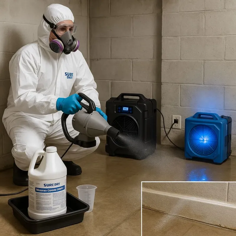 Sanitization and Odor Removal process in West Bridgewater, MA